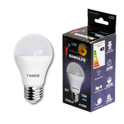 Лампа светодиодная LED 1-LS-3104 12W 4100K E27 А60